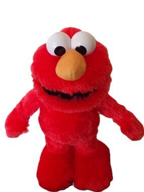 Sesame Street Elmo Slide Interactive Plush Toy Singing Dancing 14"